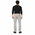 Stone Grey Cotton Cargo Pants - Regular Fit Utility Trousers