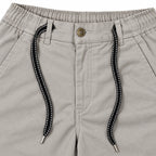 Stone Grey Cotton Cargo Pants - Regular Fit Utility Trousers
