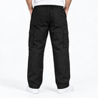 Black Full Baggy Cargo Trousers