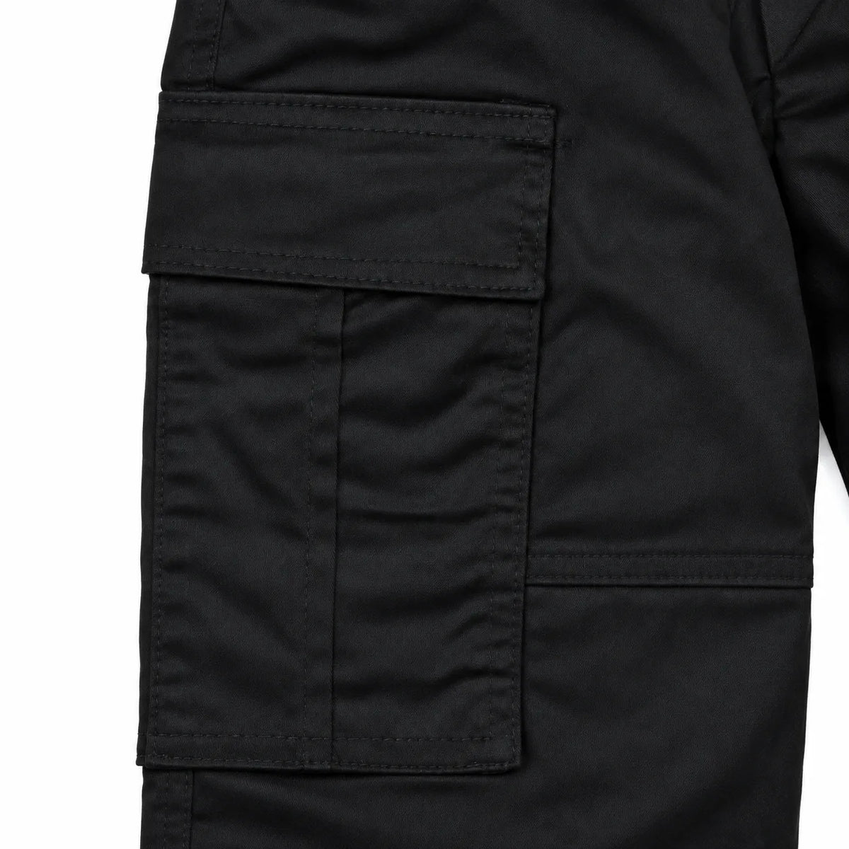 Black Full Baggy Cargo Trousers