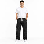 Black Full Baggy Cargo Trousers
