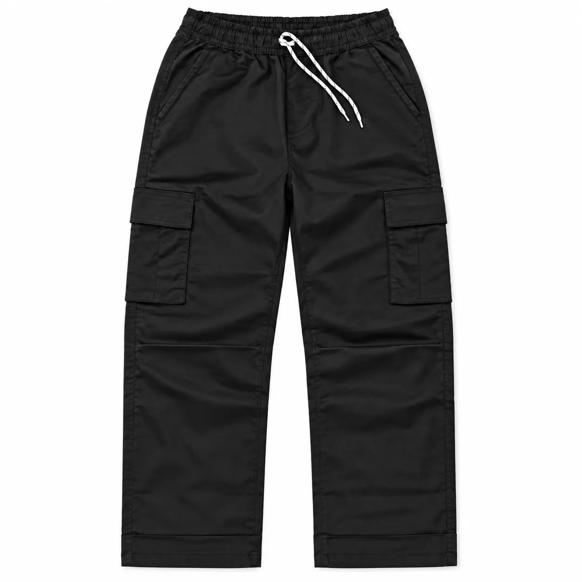 Black Full Baggy Cargo Trousers