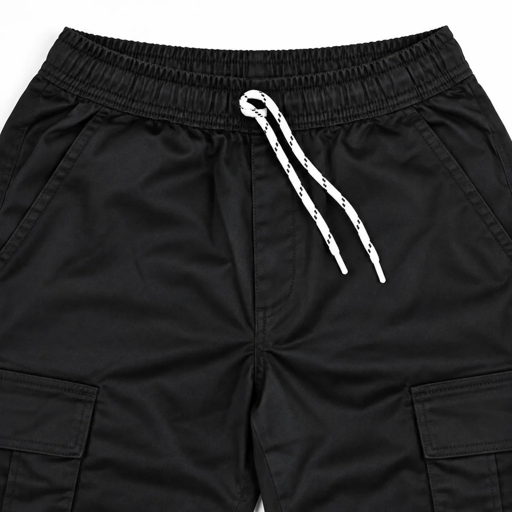 Black Full Baggy Cargo Trousers