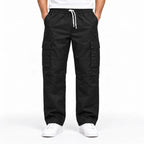 Black Full Baggy Cargo Trousers