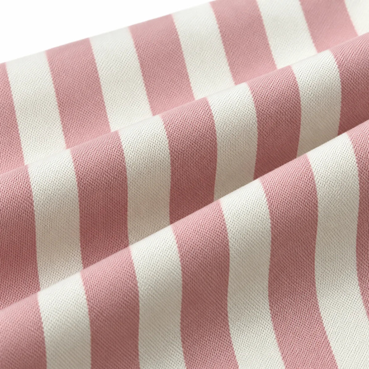 Unisex Pink & White Vertical Stripe Utility Shirt