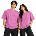 Borumz Essentials 300 GSM Scuba Drop Shoulder T-Shirt - Muted Pink