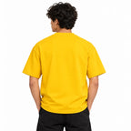 Borumz Essentials 300 GSM Scuba Drop Shoulder T-Shirt- Mustard Yellow