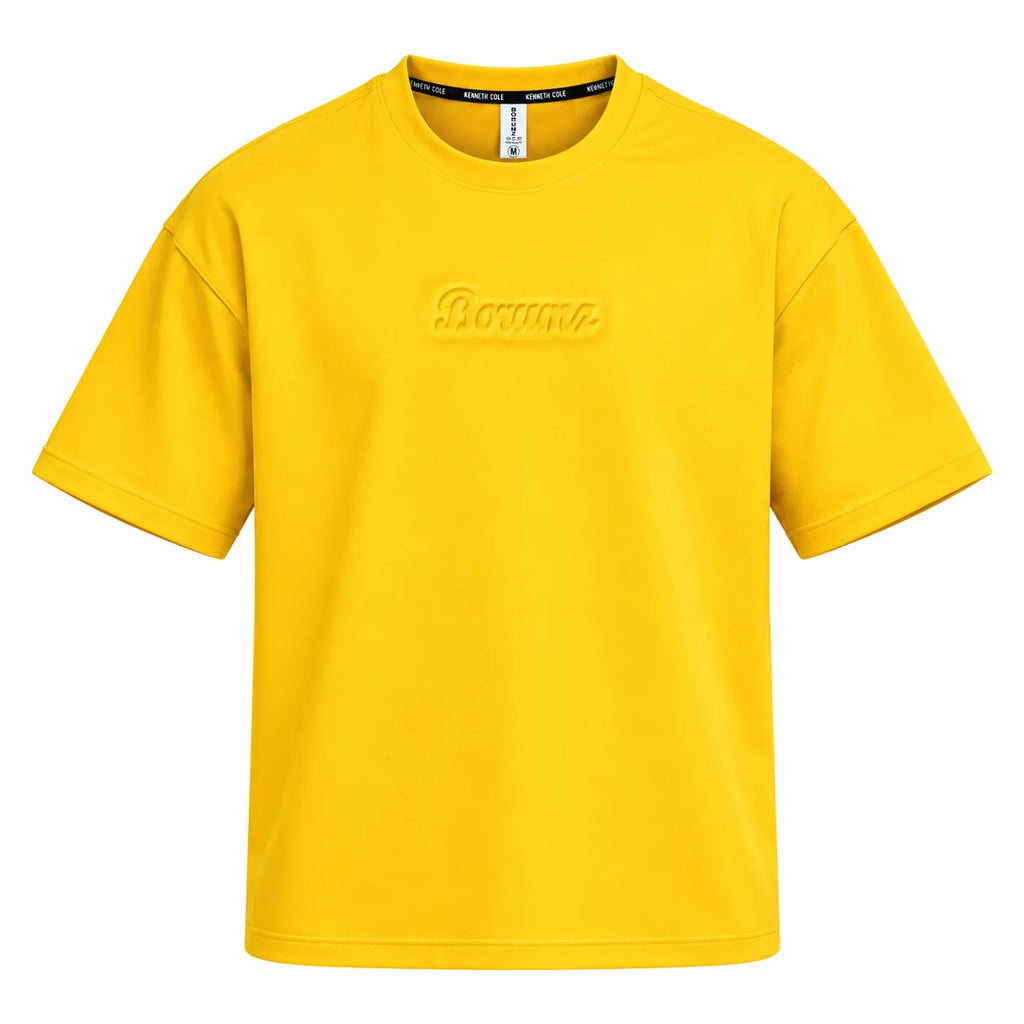 Borumz Essentials 300 GSM Scuba Drop Shoulder T-Shirt- Mustard Yellow
