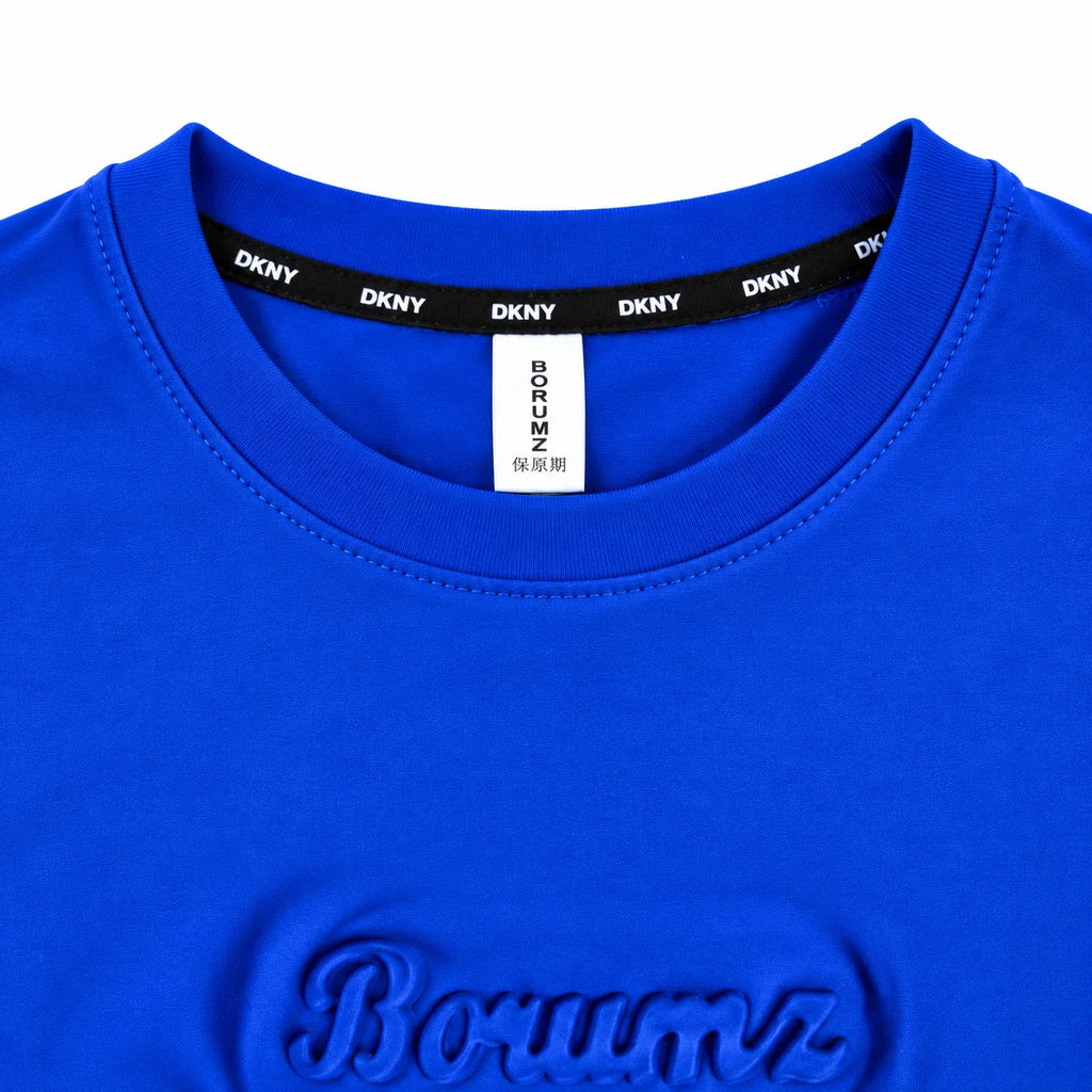 Borumz Essentials 300 GSM Scuba Drop Shoulder T-Shirt - Royal Blue