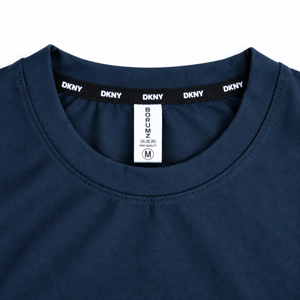 Borumz Essentials 300 GSM Scuba Drop Shoulder T-Shirt - Dark Navy
