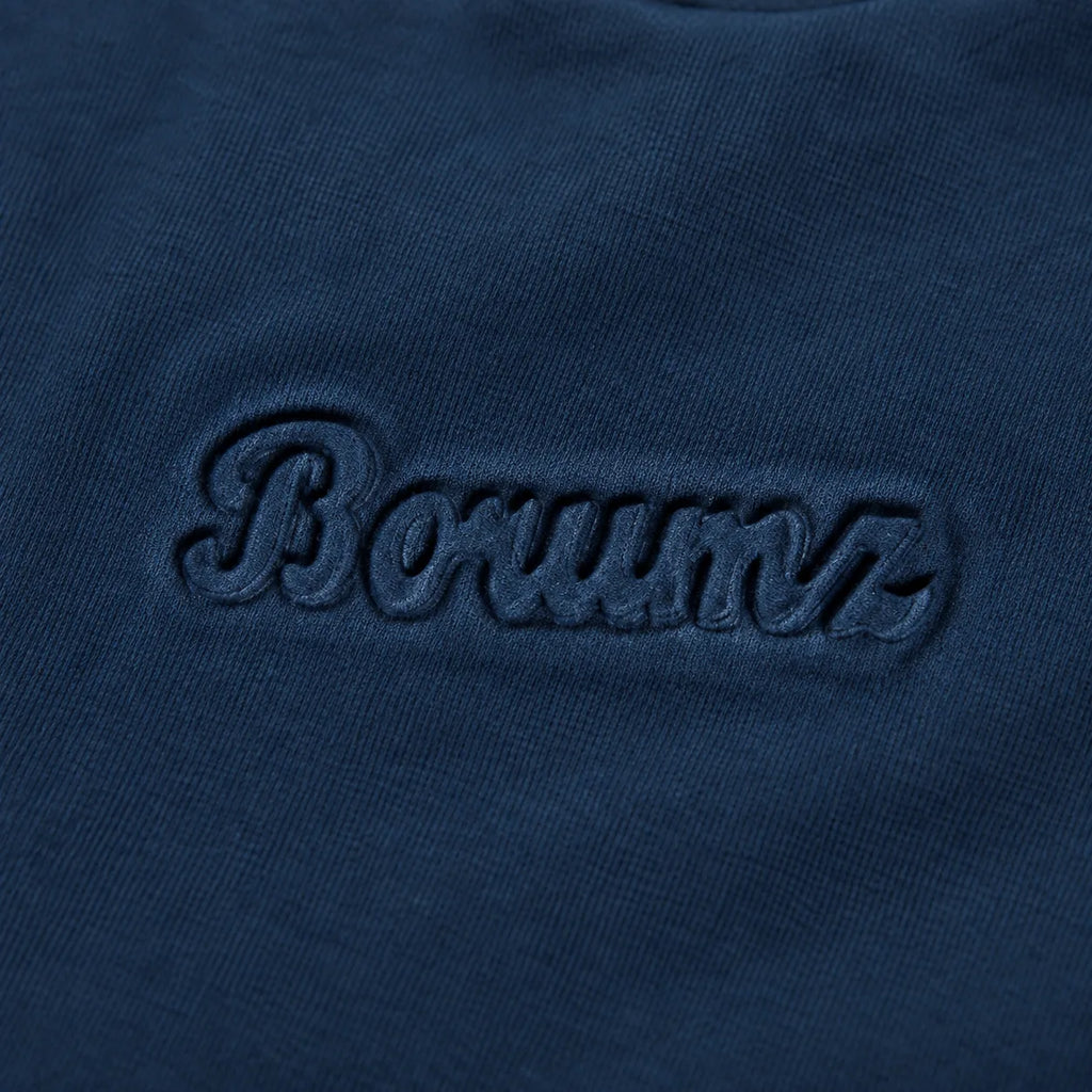 Borumz Essentials 300 GSM Scuba Drop Shoulder T-Shirt - Dark Navy